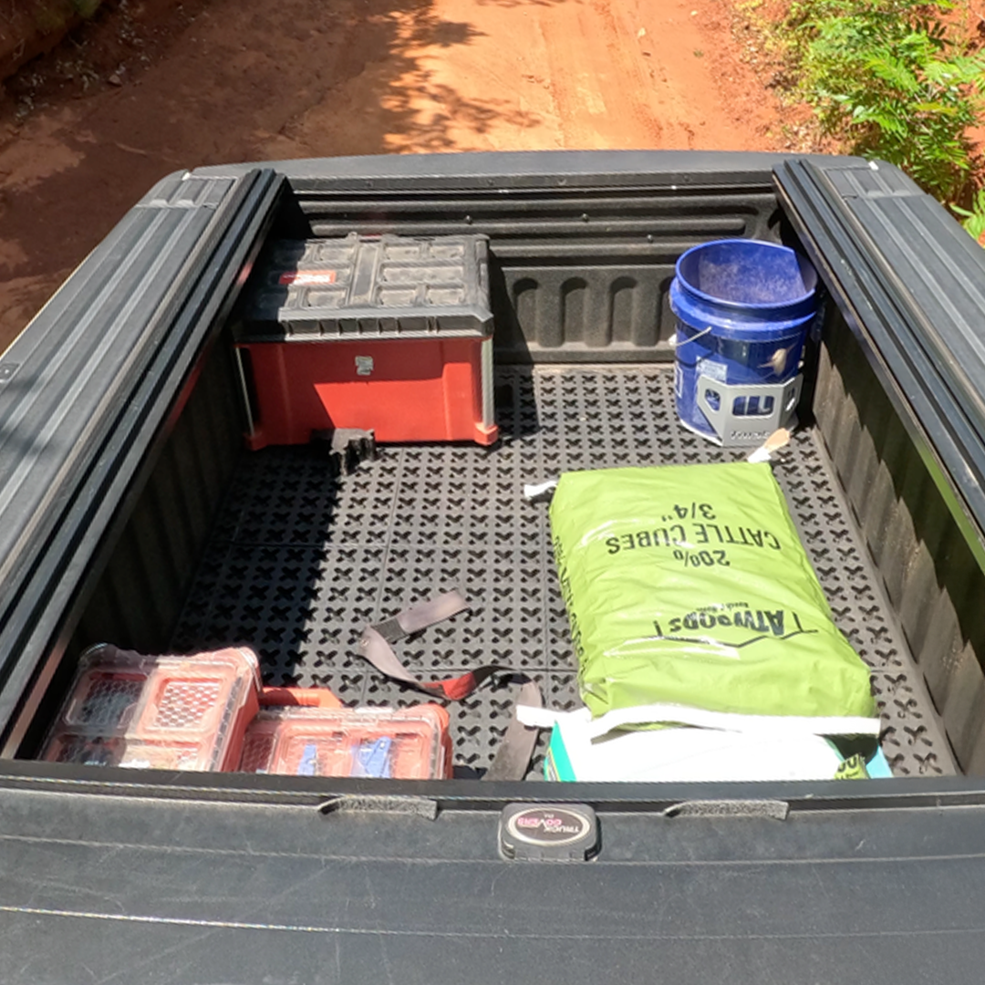 Tmat Truck Bed Organizer Slide Out Mat | Universal Fit for Long Beds 8' to 8'2"