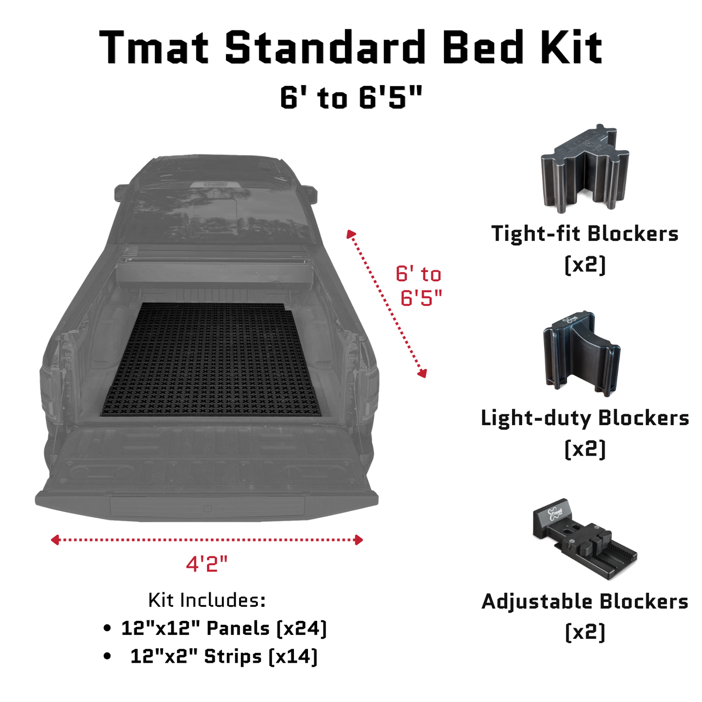 Tmat Truck Bed Organizer Slide Out Mat | Tesla Cybertruck