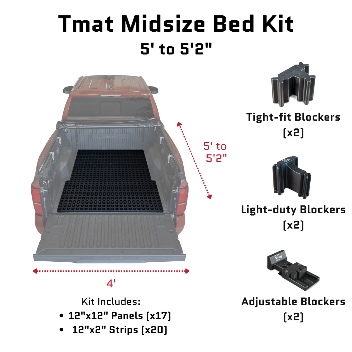TMAT Truck Bed Organizer Slide Out Mat - Riddara RD6