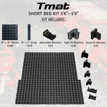 Tmat Truck Bed Organizer Slide Out Mat | Universal Fit for Standard Beds 6'6" to 6'9"